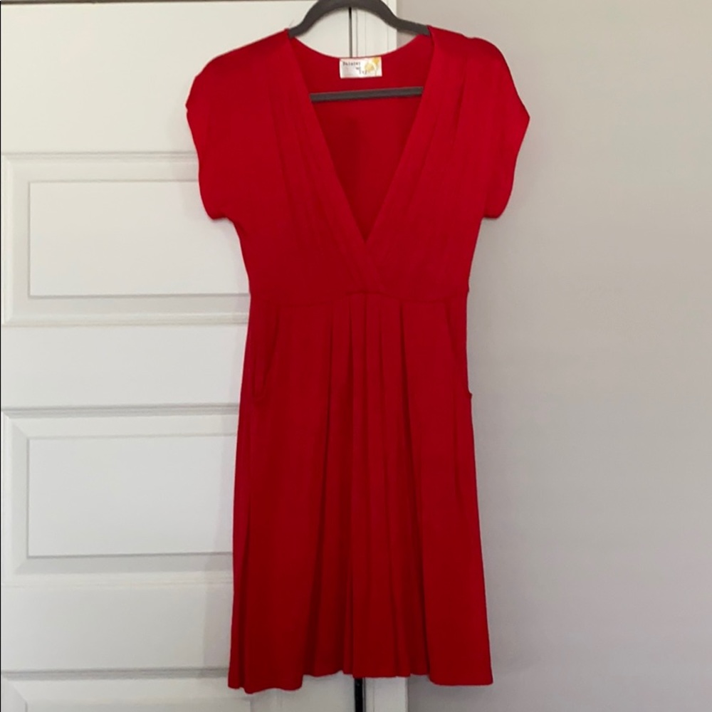 Cotton red dress